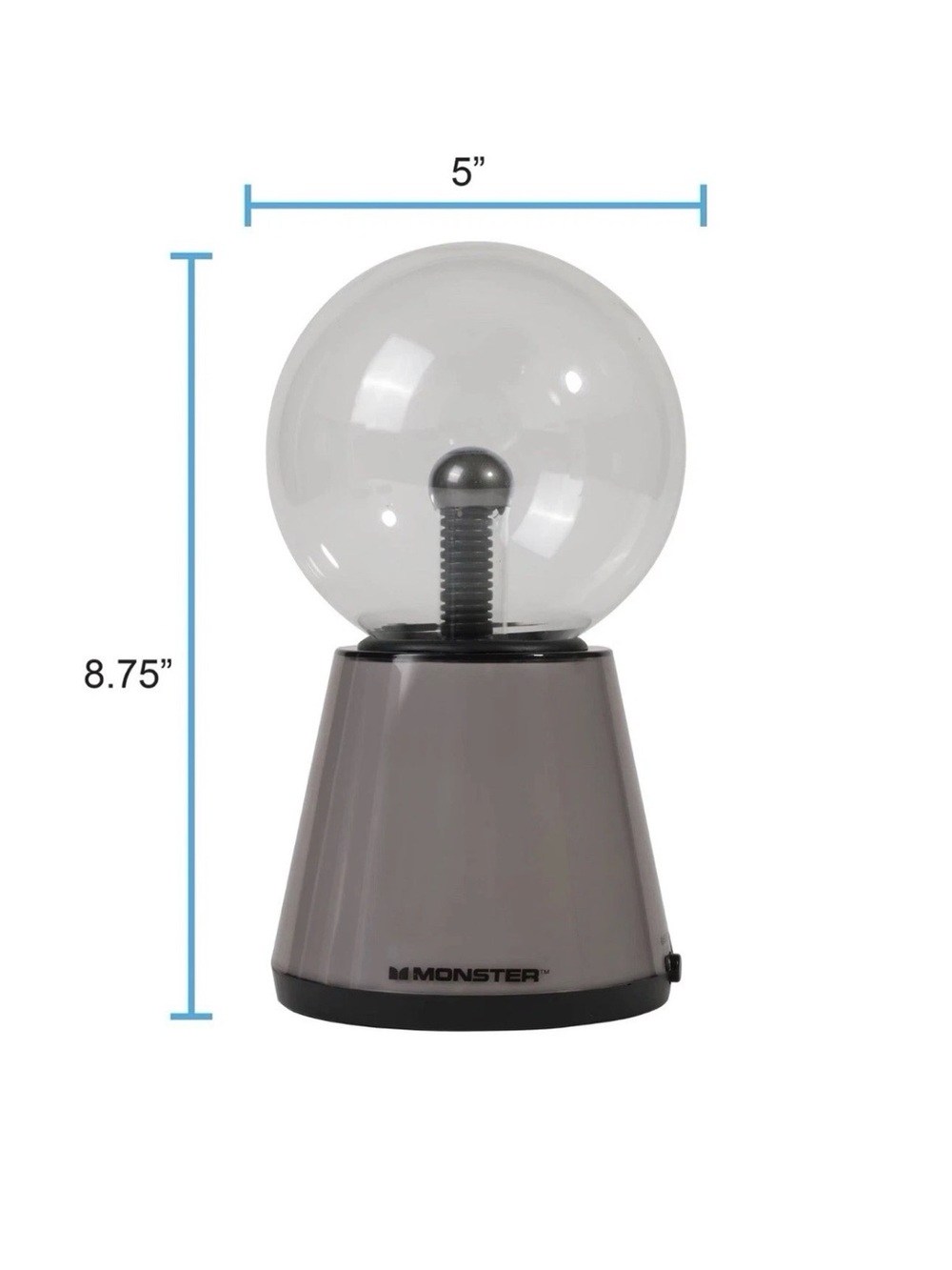 Monster: Plasma Sphere With Touch-Controlled Color-Changing Base, NEW! - Picture 4 of 6